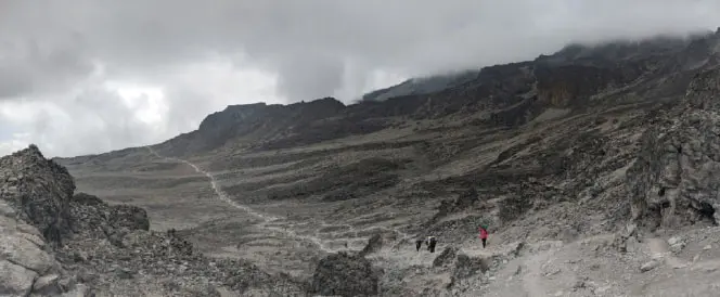 Trekking From Shira Camp To The Lava Tower and Descent To Barranco Camp