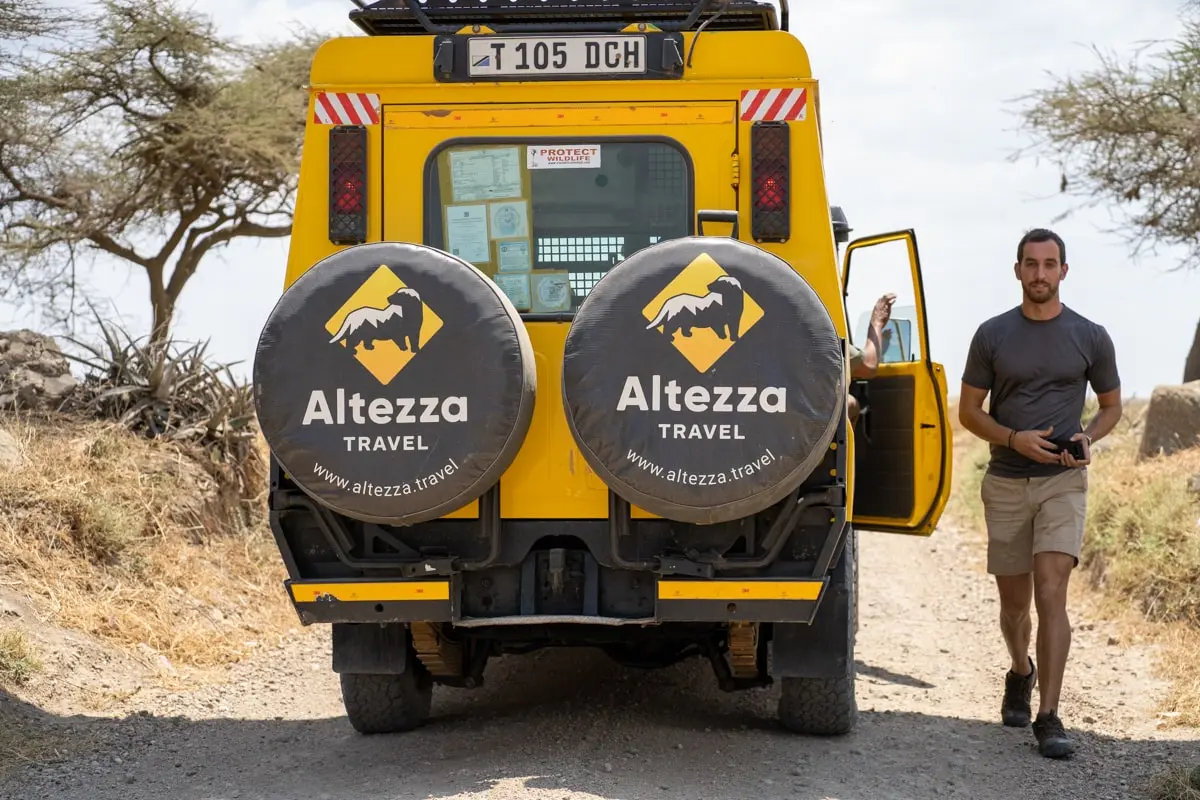 Altezza vehicle with our safari-goer