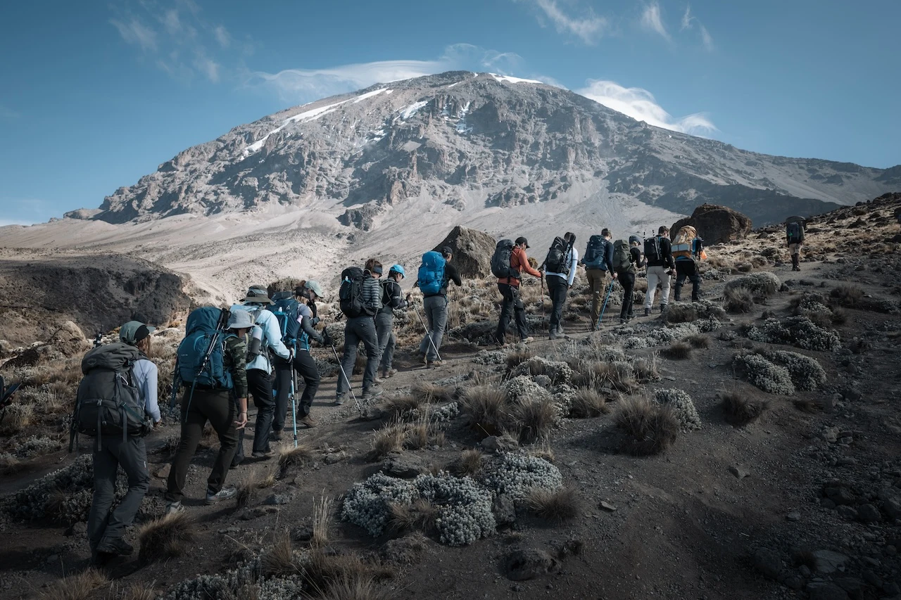 Altezza Trekkers bei einer Kilimandscharo-Gruppenbesteigung.