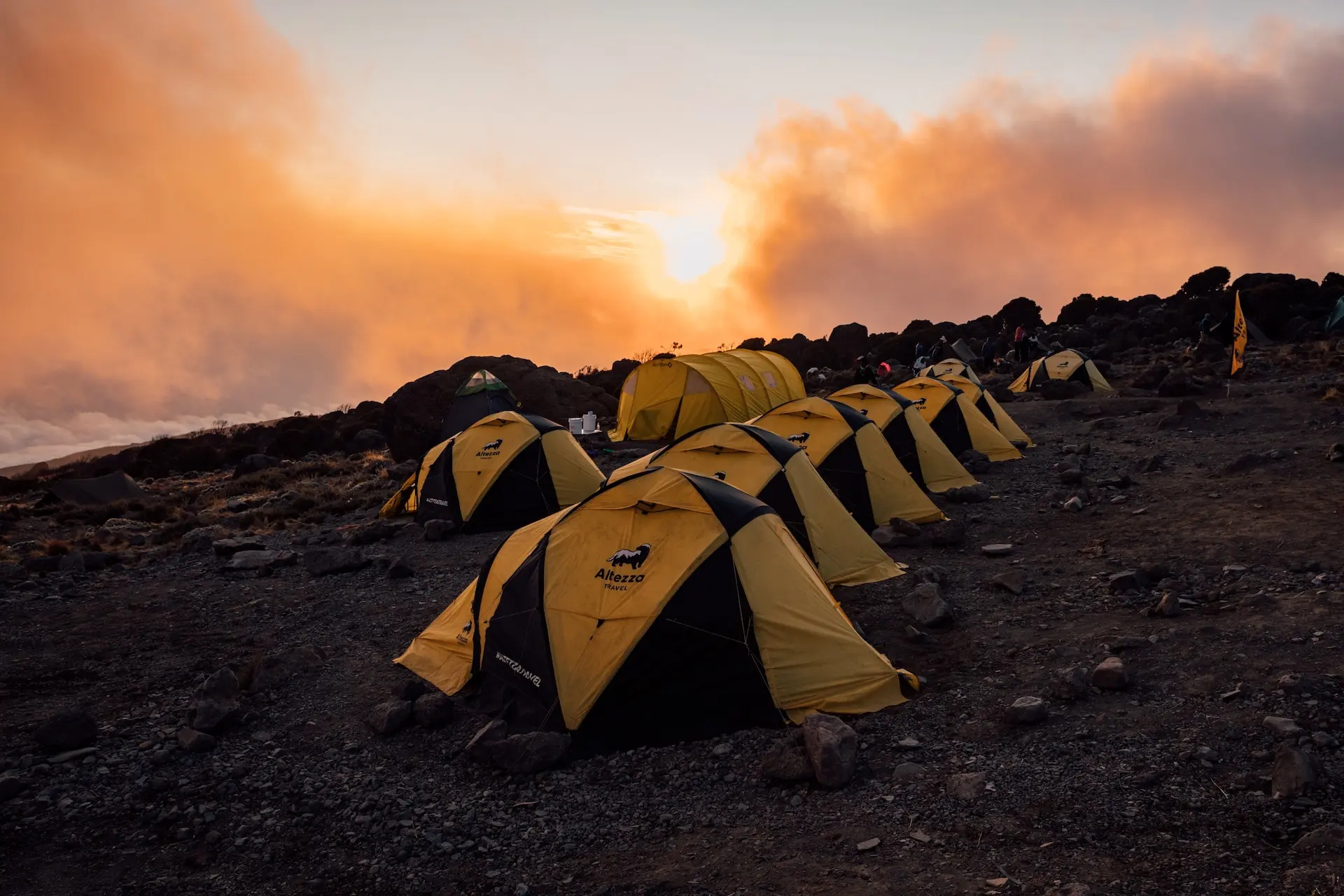 Die klassischen Zelte, die wir bei unseren Expeditionen verwenden.