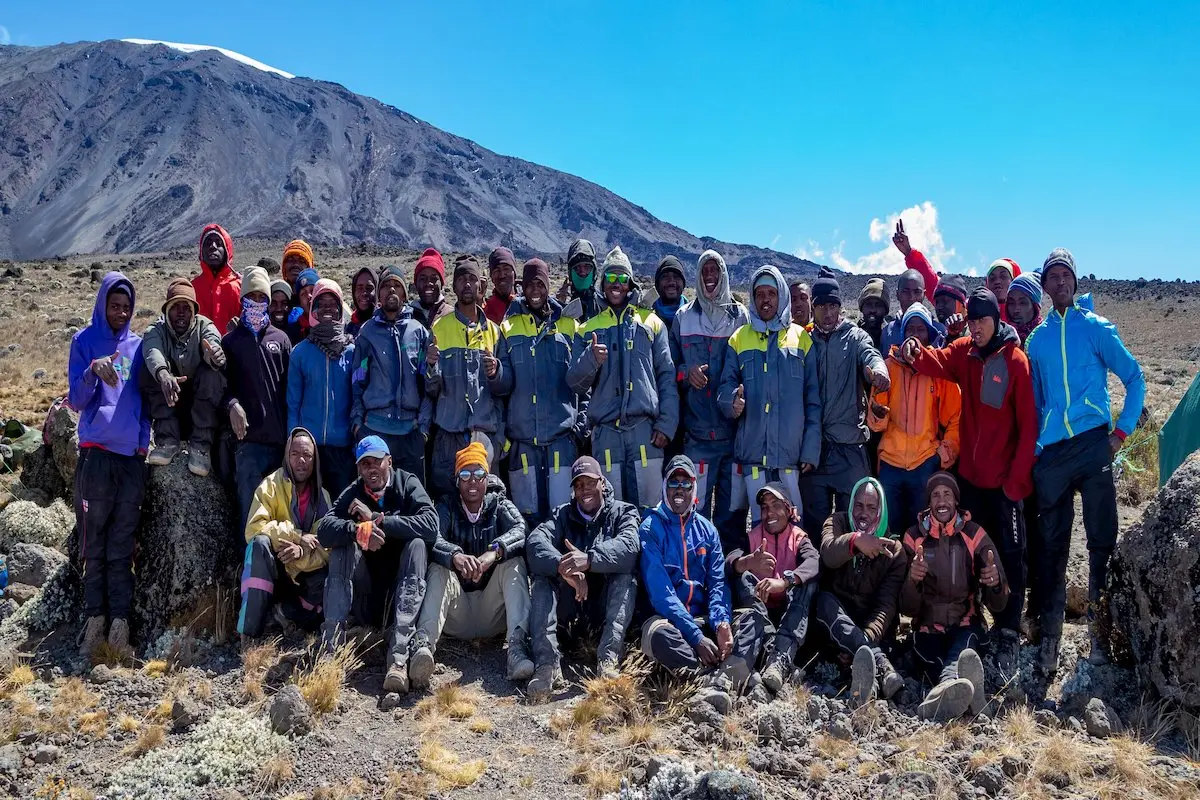 Kilimanjaro guiding crew & porters
