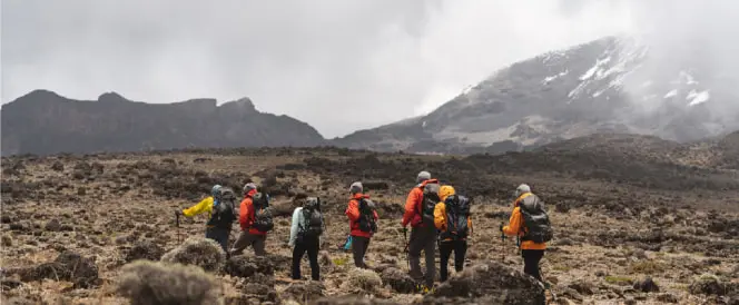 Trekking From Shira 2 Camp to The Lava Tower and Descent to Moir Hut