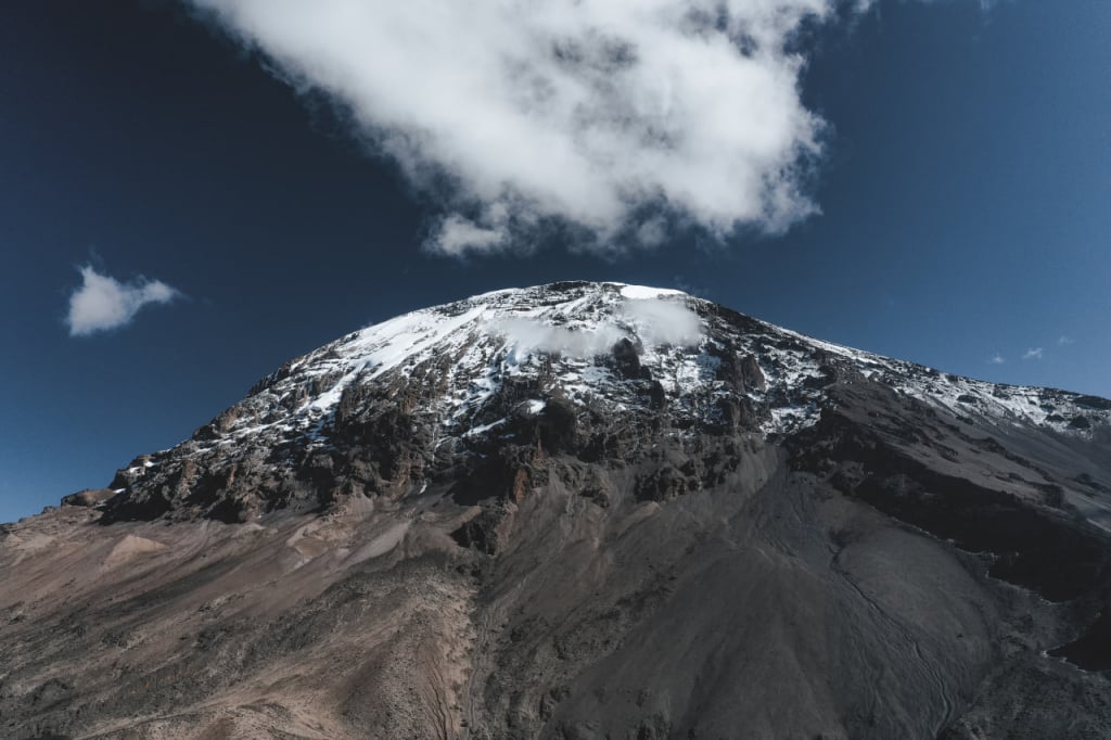 Kibo - the third volcano of Mt Kilimanjaro