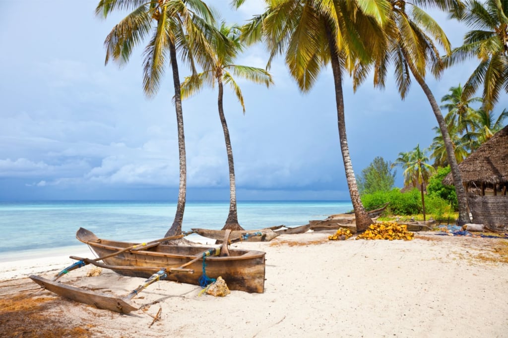 A beach in Zanzibar