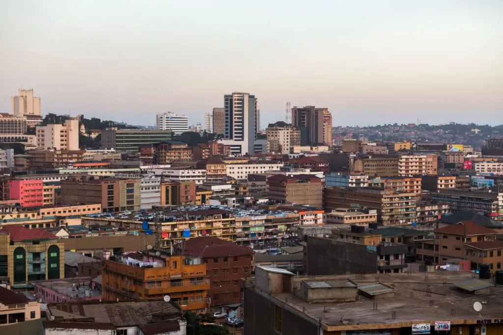 
Kampala, the most populous city adjacent to Lake Victoria, Uganda.