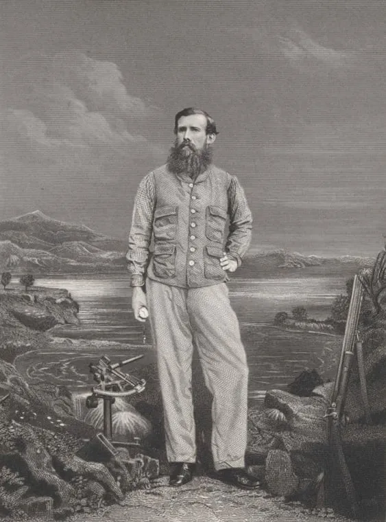 John Hanning Speke, porträtiert von den Brüdern Southwell um 1863.