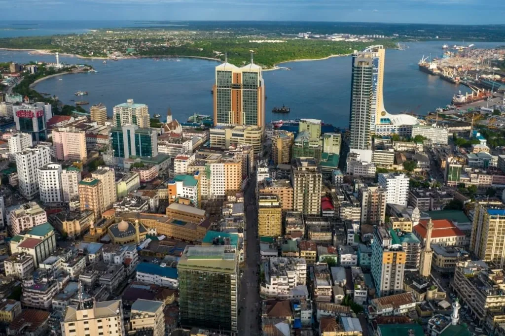 Panoramic view of Dar es Salaam