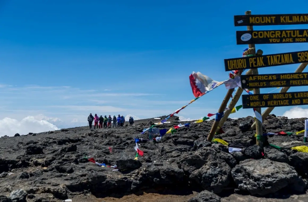 Uhuru Gipfel - der höchste Punkt in Afrika
