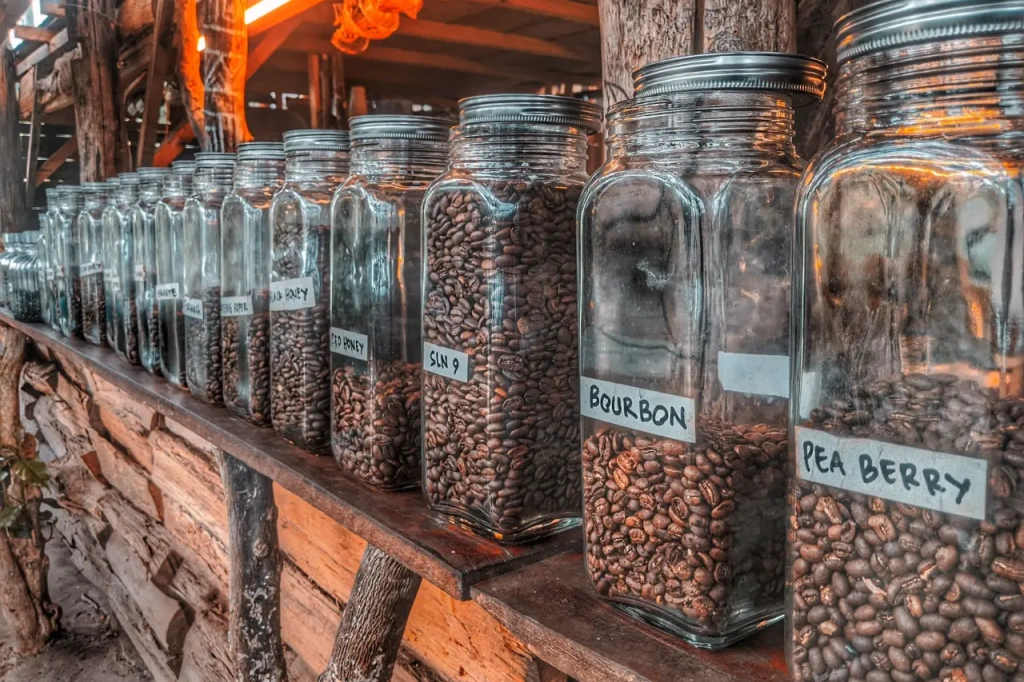  Coffee varieties. Whole bean