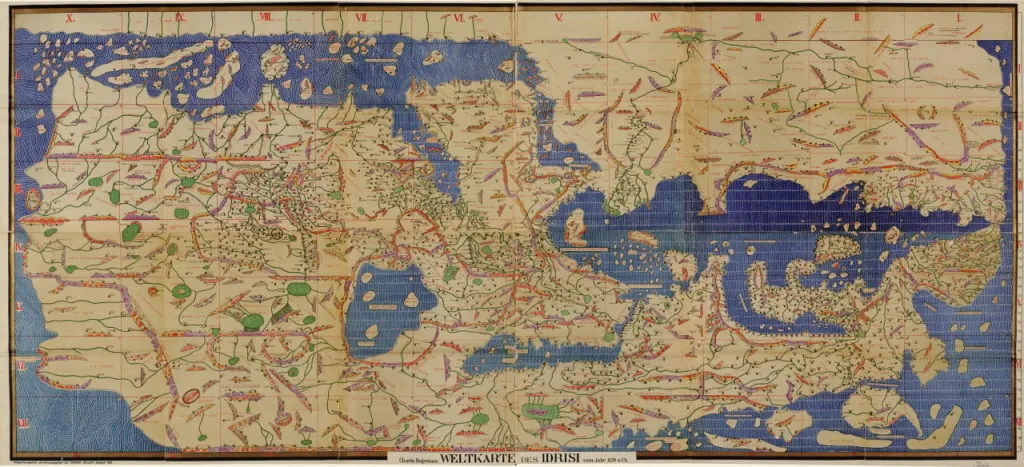 
1154 Weltkarte, Tabula Rogeriana
