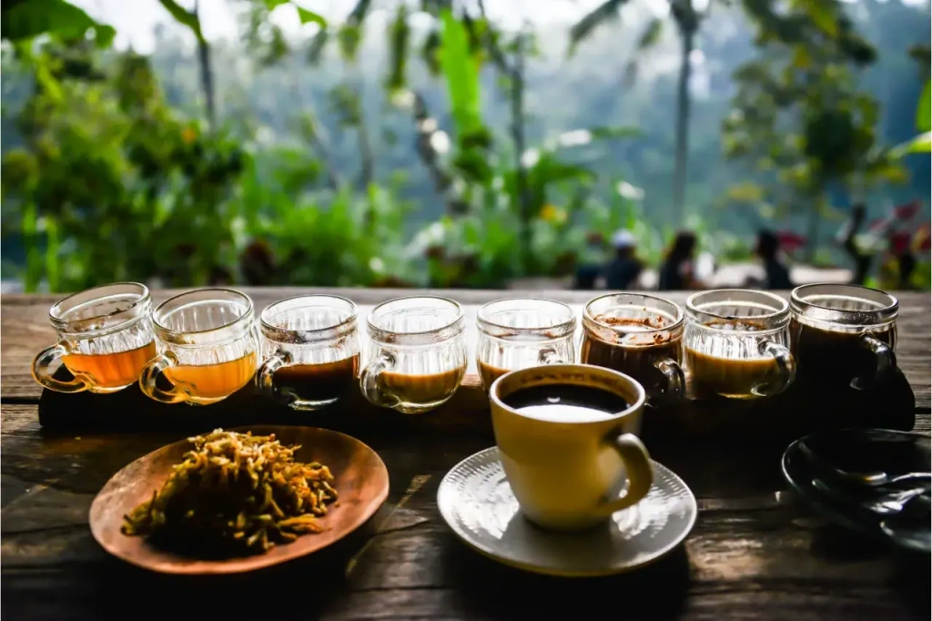 Several variations of Kopi Luwak coffee drink
