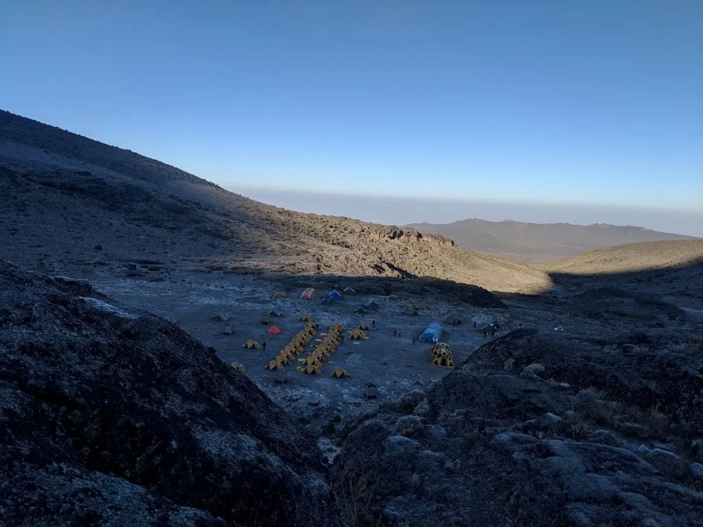 Mt Kilimanjaro camp panorama